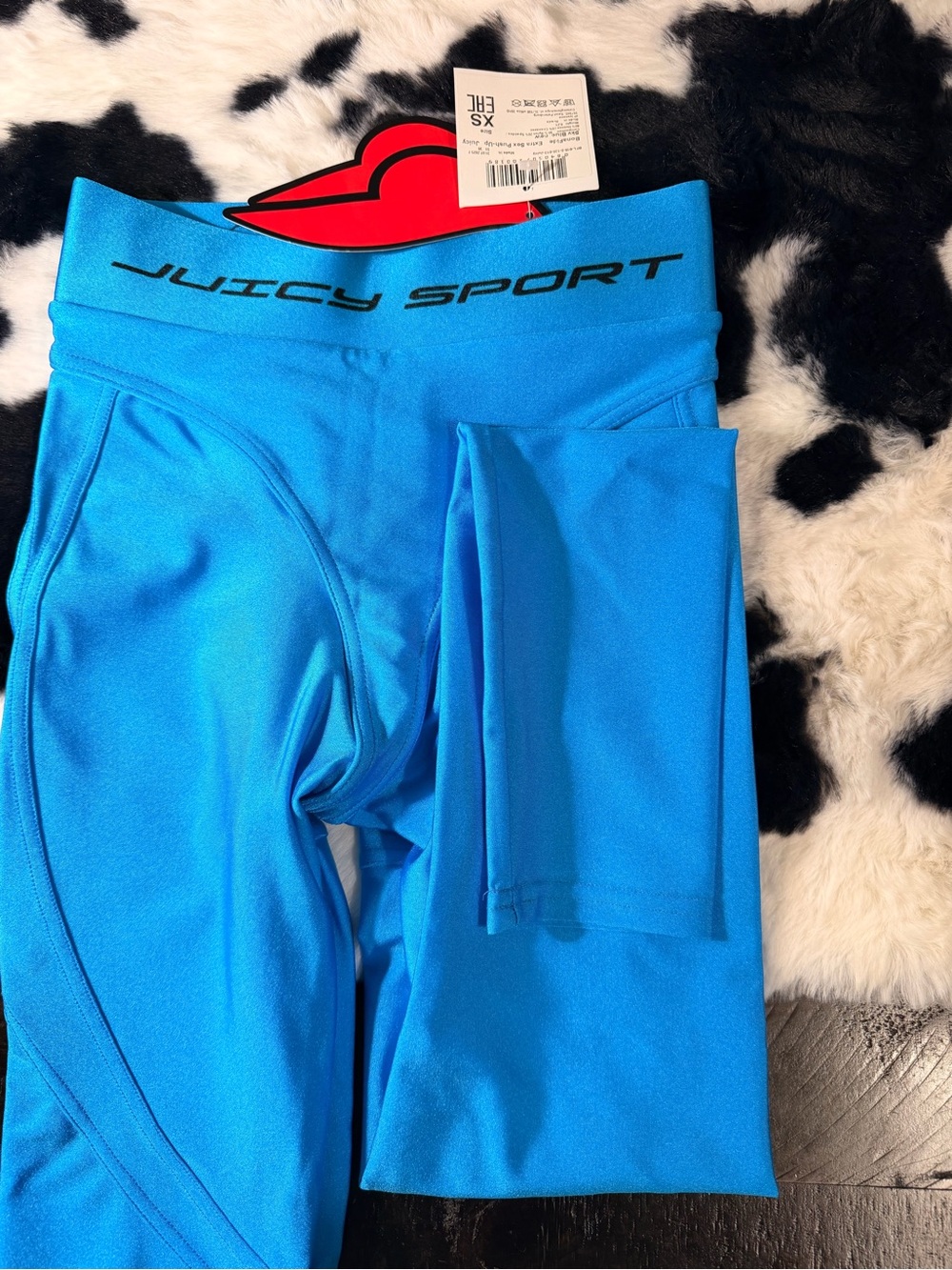 Juicy Couture Juicy Sport Girls Bright Blue Athletic Leggings